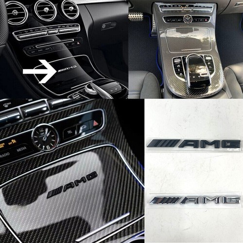 Chrome amg badge interior - 3d,