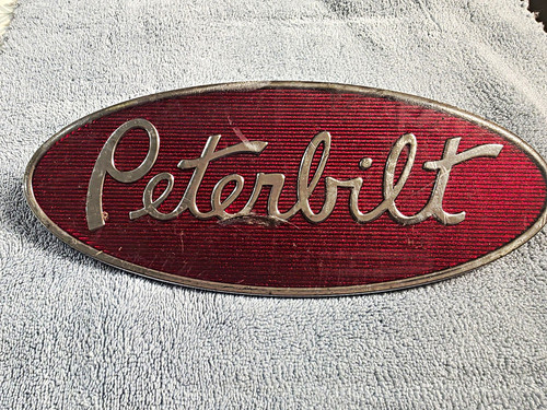 Peterbilt hood emblem badge - peterbilt,